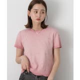 ビジュー付き ピグメントTシャツ | ad thie | 詳細画像18 