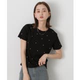 ビジュー付き ピグメントTシャツ | ad thie | 詳細画像25 