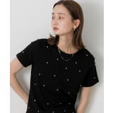 ビジュー付き ピグメントTシャツ | ad thie | 詳細画像28 