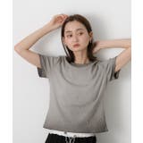 ビジュー付き ピグメントTシャツ | ad thie | 詳細画像8 