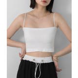 オフホワイト | カップ付ブラトップキャミ | ad thie