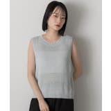 パール付き ノースリーブニット | ad thie | 詳細画像15 