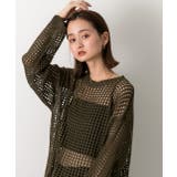 透かし編み ニットプルオーバー | ad thie | 詳細画像11 