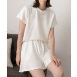 オフホワイト | ストーン付き ルームウエア | ad thie