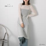レース長袖ワンピース | ad thie | 詳細画像1
