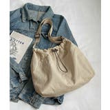 ベージュ | BIGポケット ショルダーバッグ | ad thie