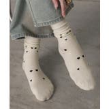 ミニハート刺繍ソックス | ad thie | 詳細画像14 