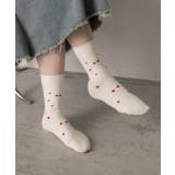 ミニハート刺繍ソックス | ad thie | 詳細画像2 