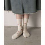 ミニハート刺繍ソックス | ad thie | 詳細画像3 