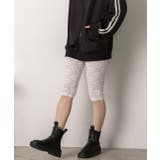 切り替えレース ハーフレギンスパンツ | ad thie | 詳細画像10