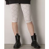 切り替えレース ハーフレギンスパンツ | ad thie | 詳細画像13