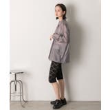 切り替えレース ハーフレギンスパンツ | ad thie | 詳細画像25