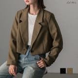 ショート丈 テーラードジャケット | ad thie | 詳細画像1