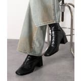 スクエアトゥ  ショートブーツ | ad thie | 詳細画像11 