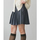 グレー | インナー付き プリーツミニスカート | ad thie