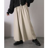 レザーライク ロングスカート | ad thie | 詳細画像10 