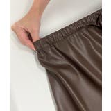 レザーライク ロングスカート | ad thie | 詳細画像20 