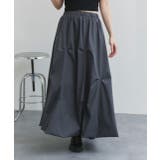 グレー | ランダムタックフレアスカート | ad thie