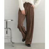ブラウン | コーデュロイ ワイドパンツ | ad thie