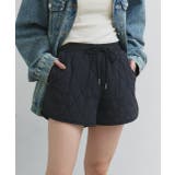 ブラック | キルティングショートパンツ | ad thie