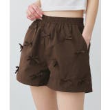 リボンナイロンショートパンツ | ad thie | 詳細画像34 