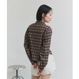ショート丈チェックシャツ | ad thie | 詳細画像12 