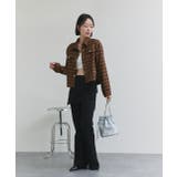 ショート丈チェックシャツ | ad thie | 詳細画像17 