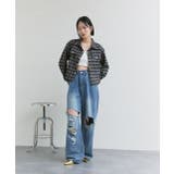 ショート丈チェックシャツ | ad thie | 詳細画像2 