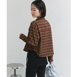 ショート丈チェックシャツ | ad thie | 詳細画像21 