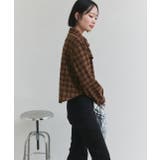 ショート丈チェックシャツ | ad thie | 詳細画像22 