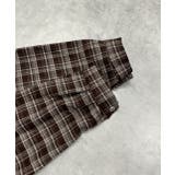 ショート丈チェックシャツ | ad thie | 詳細画像29 