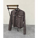 ショート丈チェックシャツ | ad thie | 詳細画像32 