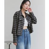 ショート丈チェックシャツ | ad thie | 詳細画像5 