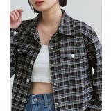 ショート丈チェックシャツ | ad thie | 詳細画像6 