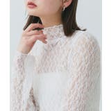 オフホワイト | 【2025SS新作】ハイネックレースカットソー | ad thie