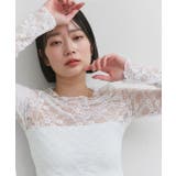 クルーネックレースカットソー | ad thie | 詳細画像11 