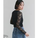 クルーネックレースカットソー | ad thie | 詳細画像15 