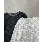 クルーネックレースカットソー | ad thie | 詳細画像19 