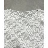 クルーネックレースカットソー | ad thie | 詳細画像21 