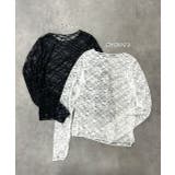 クルーネックレースカットソー | ad thie | 詳細画像24 