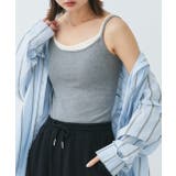 カップ付きレイヤードキャミソール | ad thie | 詳細画像16 