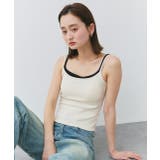 カップ付きレイヤードキャミソール | ad thie | 詳細画像7 