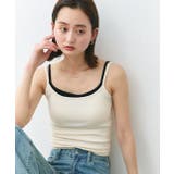 カップ付きレイヤードキャミソール | ad thie | 詳細画像8 