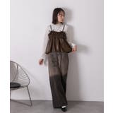 リボンデザイン ギャザーキャミソール | ad thie | 詳細画像15 