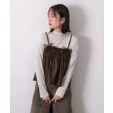 リボンデザイン ギャザーキャミソール | ad thie | 詳細画像17 