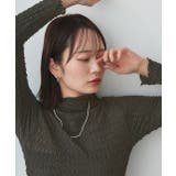 チャコール | 【2025SS新作】ぽこぽこハイネックカットソー	 | ad thie