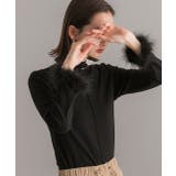 ファースリーブ ハイネックトップス | ad thie | 詳細画像12 