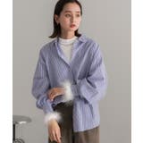 ファースリーブ ハイネックトップス | ad thie | 詳細画像18 