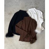 ファースリーブ ハイネックトップス | ad thie | 詳細画像24 