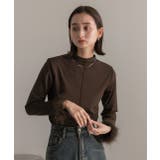 ファースリーブ ハイネックトップス | ad thie | 詳細画像3 